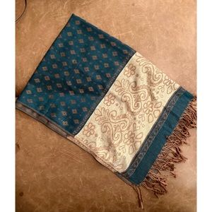 Authentic Emerald & Gold Pashmina Made in India